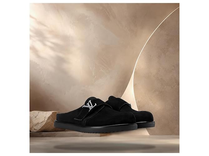 Eva Louis Vuitton Easy Mule Black Nero - vista 2