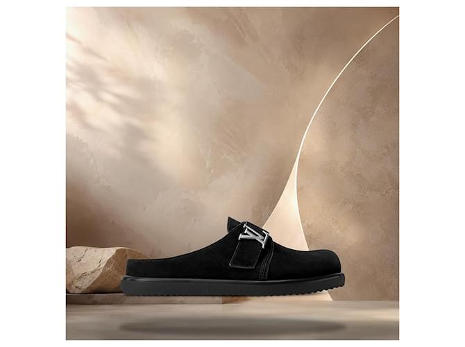 Eva Louis Vuitton Easy Mule Black Nero - vista 3