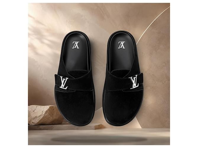 Eva Louis Vuitton Easy Mule Black Nero - vista 4