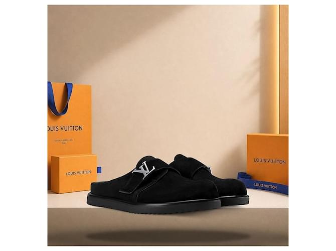 Eva Louis Vuitton Easy Mule Black Nero - vista 2