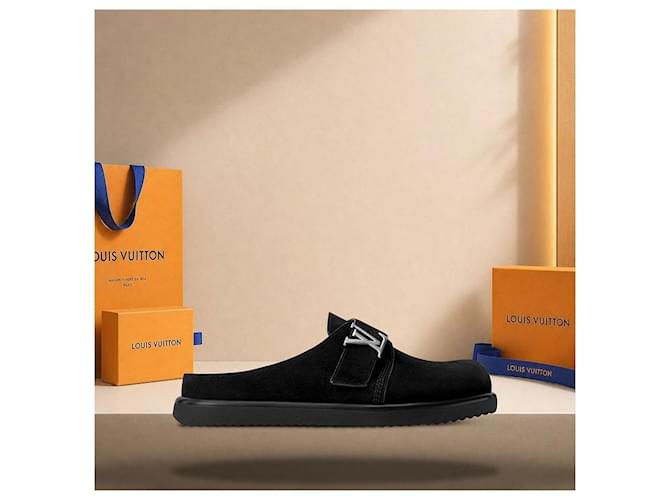 Eva Louis Vuitton Easy Mule Black Nero - vista 3