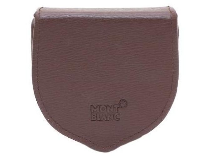 Monedero Montblanc de piel marrón Castaño - vista 2