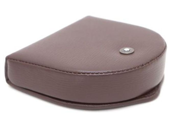 Monedero Montblanc de piel marrón Castaño - vista 3