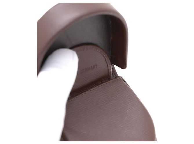 Monedero Montblanc de piel marrón Castaño - vista 6