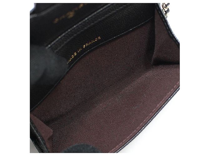Chanel Classic Black Caviar Gold Mini Gürteltasche mit Kette Schwarz - Ansicht 11