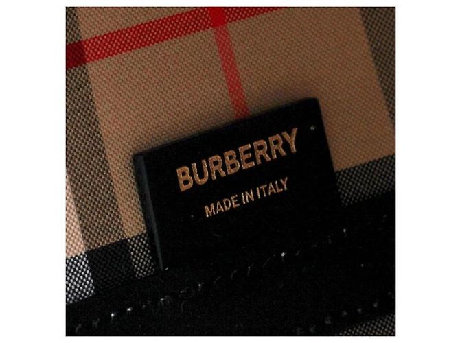 Burberry Bolso Tote London de algodón con estampado Label - Medium Multicolor - vista 7