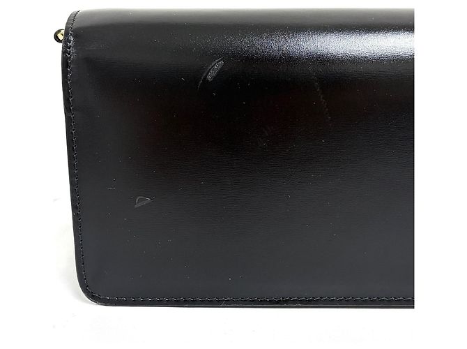 Prada Borsa a tracolla in pelle con catena Nera Nero - vista 10