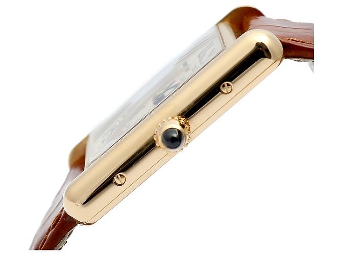 Cartier Orologio Tank Louis Gold Medium Quartz Unisex D'oro - vista 10