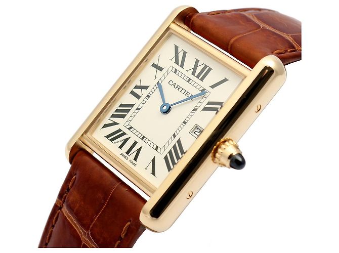 Cartier Orologio Tank Louis Gold Medium Quartz Unisex D'oro - vista 11