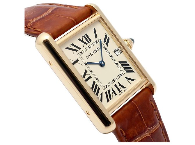 Cartier Orologio Tank Louis Gold Medium Quartz Unisex D'oro - vista 12