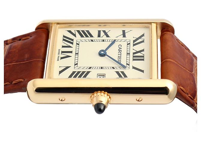 Cartier Orologio Tank Louis Gold Medium Quartz Unisex D'oro - vista 13