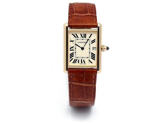 Cartier Orologio Tank Louis Gold Medium Quartz Unisex D'oro - vista 16
