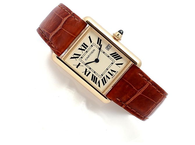 Cartier Orologio Tank Louis Gold Medium Quartz Unisex D'oro - vista 21