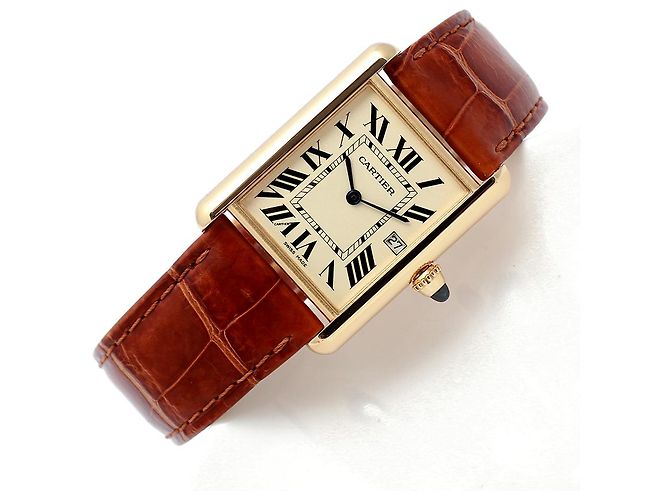 Cartier Orologio Tank Louis Gold Medium Quartz Unisex D'oro - vista 22