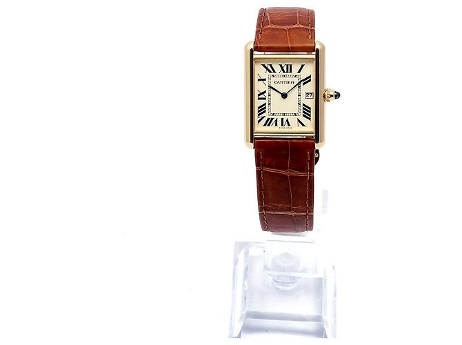 Cartier Orologio Tank Louis Gold Medium Quartz Unisex D'oro - vista 4