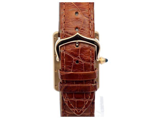 Cartier Orologio Tank Louis Gold Medium Quartz Unisex D'oro - vista 8