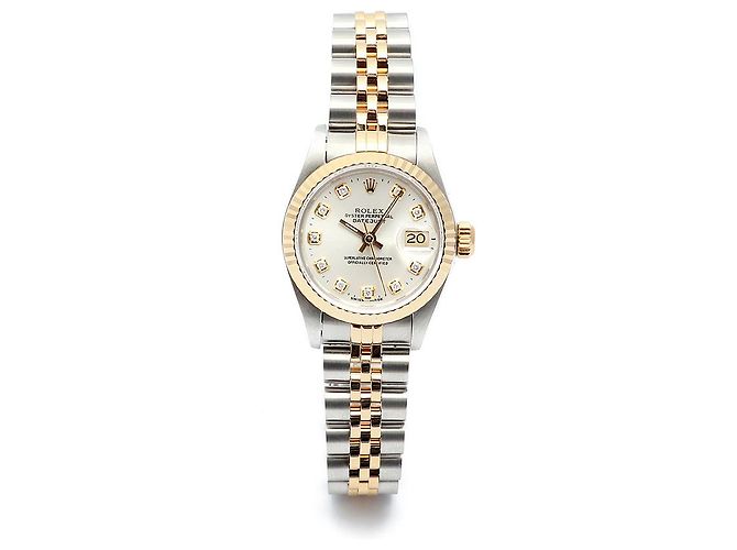 Rolex Orologio Combo Donna Datejust Quadrante Argento con Diamanti Aftermarket - vista 14