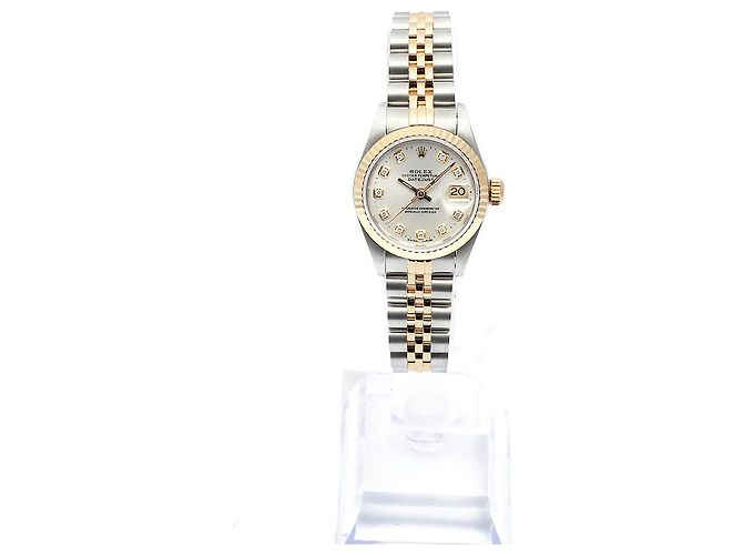 Rolex Orologio Combo Donna Datejust Quadrante Argento con Diamanti Aftermarket - vista 3
