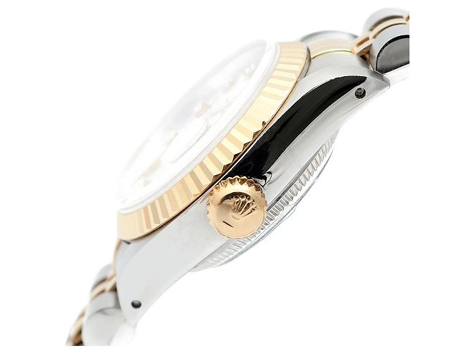 Rolex Orologio Combo Donna Datejust Quadrante Argento con Diamanti Aftermarket - vista 9