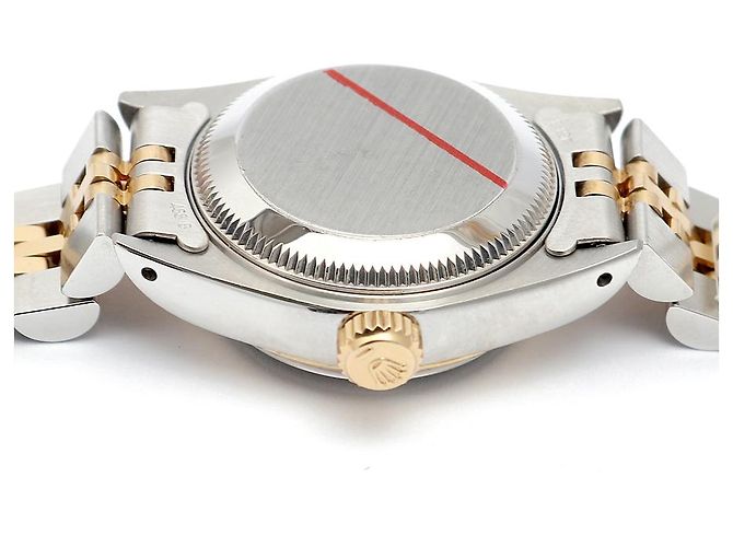 Rolex Vintage Datejust Linen Simple Index Damenuhr Golden - Ansicht 13