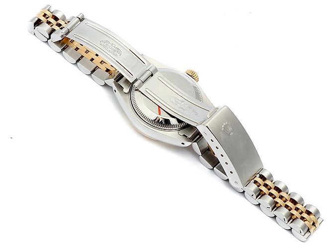 Rolex Vintage Datejust Linen Simple Index Damenuhr Golden - Ansicht 16