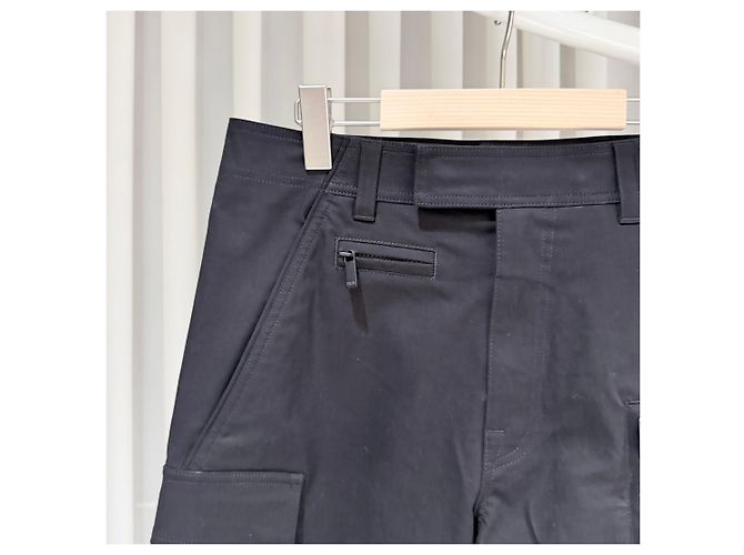 Dior Pantaloncini Cargo in Cotone Neri Nero - vista 4
