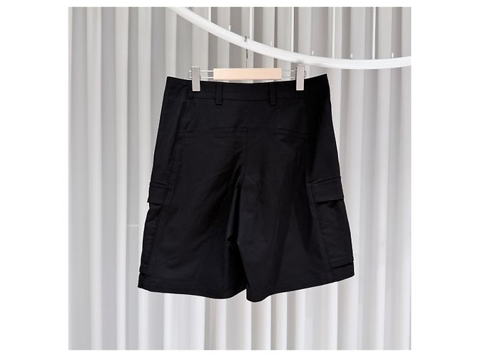 Dior Pantaloncini Cargo in Cotone Neri Nero - vista 6