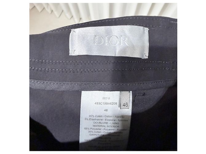 Dior Pantaloncini Cargo in Cotone Neri Nero - vista 7