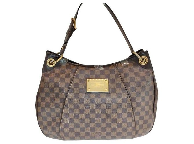Louis Vuitton Borsa a tracolla Galliera PM Damier Ebene Marrone - vista 3