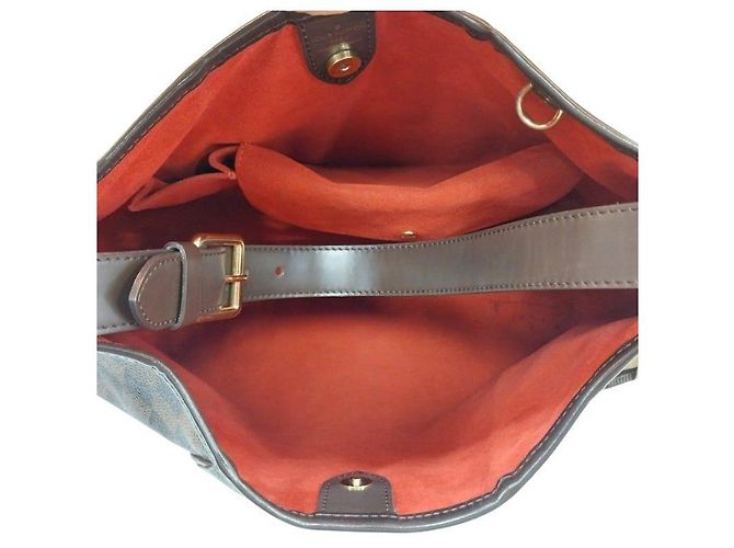 Louis Vuitton Borsa a tracolla Galliera PM Damier Ebene Marrone - vista 4