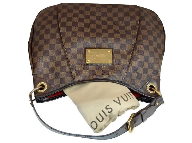 Louis Vuitton Borsa a tracolla Galliera PM Damier Ebene Marrone - vista 5