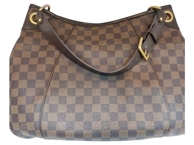 Louis Vuitton Borsa a tracolla Galliera PM Damier Ebene Marrone - vista 6