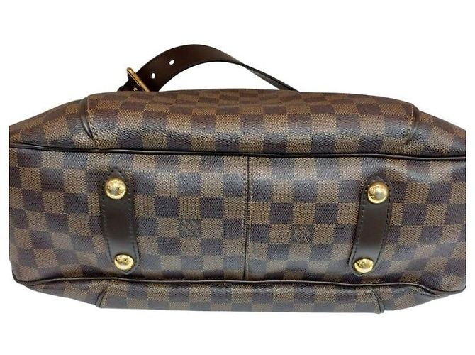 Louis Vuitton Borsa a tracolla Galliera PM Damier Ebene Marrone - vista 7