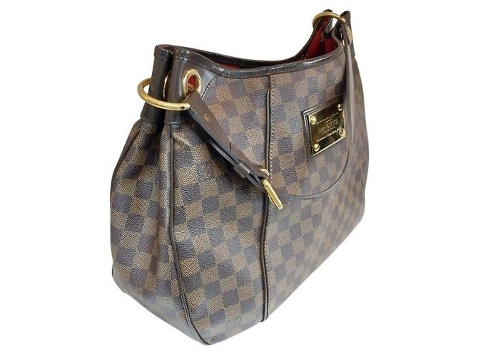 Louis Vuitton Borsa a tracolla Galliera PM Damier Ebene Marrone - vista 8