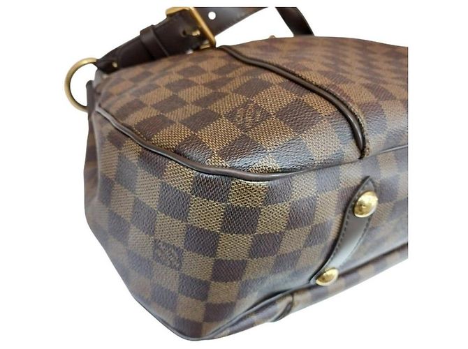 Louis Vuitton Borsa a tracolla Galliera PM Damier Ebene Marrone - vista 9
