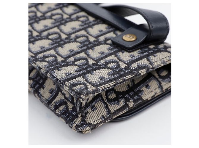 Dior Bolso Bandolera Oblique Saddle Azul - vista 9