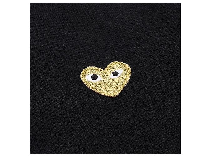 Comme Des Garcons Cardigan mit goldenem Herz-Patch - Ansicht 4