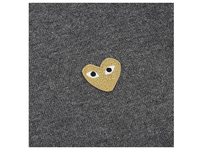 Comme Des Garcons Cardigan mit goldenem Herz-Patch Braun - Ansicht 4