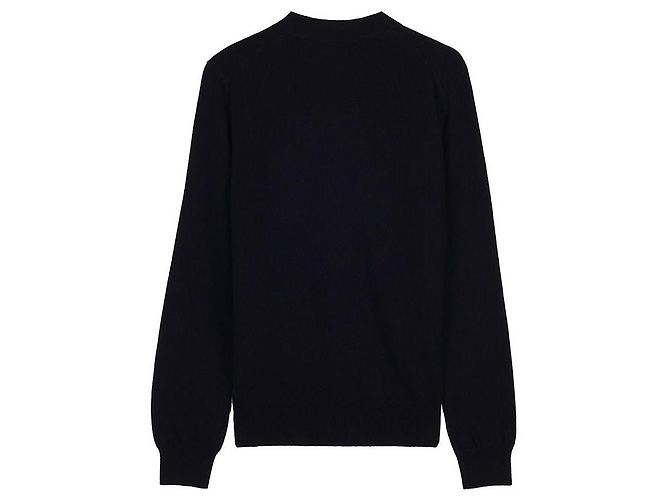 Comme Des Garcons Cardigan mit goldenem Herz-Patch Schwarz - Ansicht 2