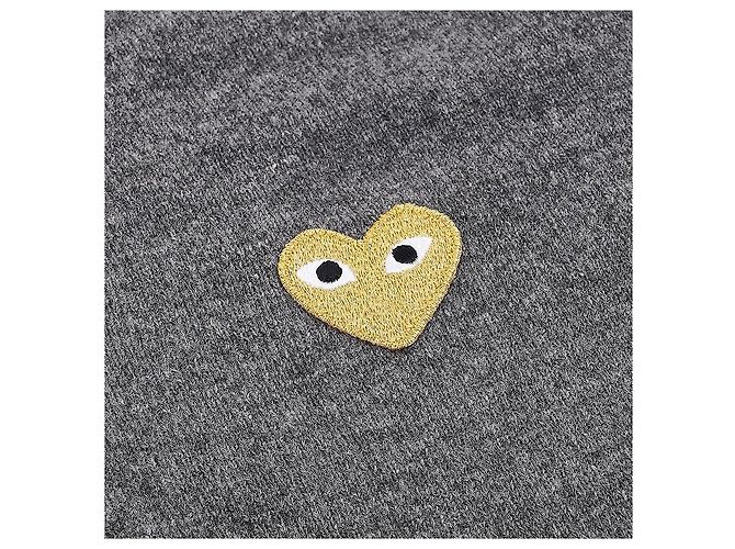 Comme Des Garcons Cardigan mit goldenem Herz-Patch Braun - Ansicht 4