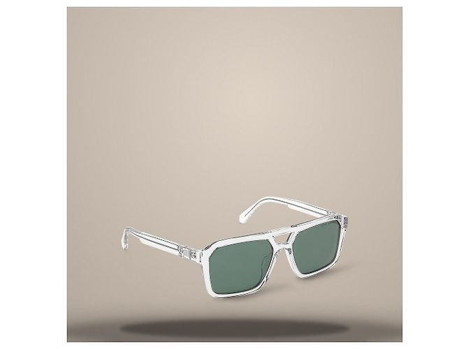 Louis Vuitton Hit Pilot Square Sunglasses Green - view 2