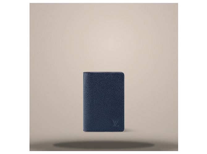 Louis Vuitton Taschenorganizer Navy Blue Akaj Brown Blau - Ansicht 2
