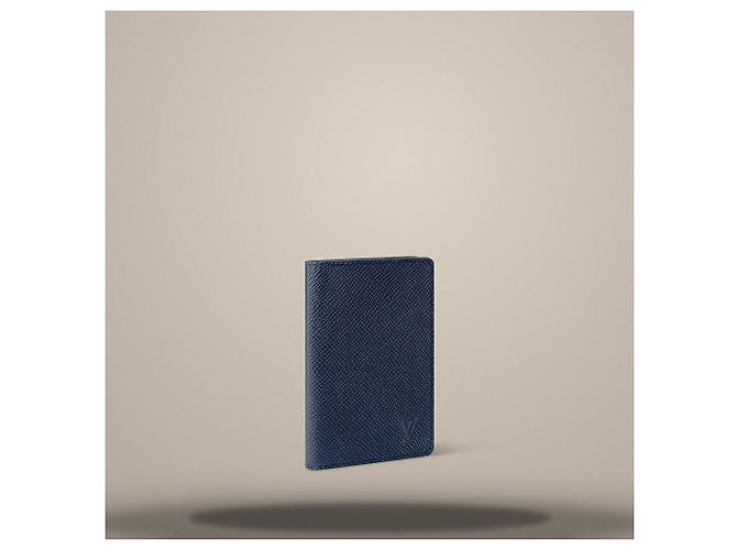Louis Vuitton Taschenorganizer Navy Blue Akaj Brown Blau - Ansicht 3