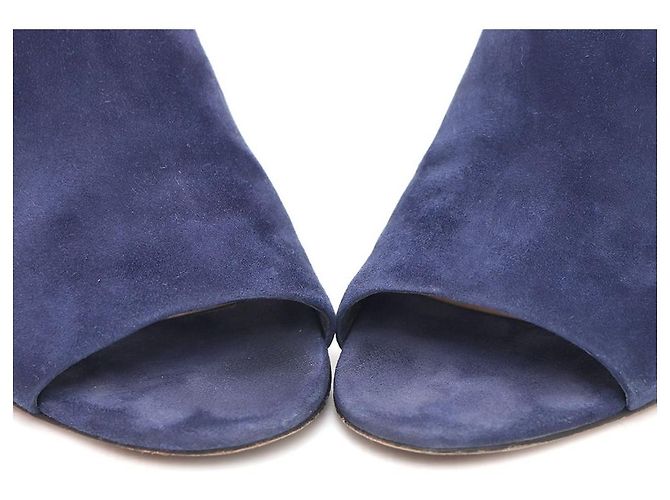 Tory Burch Mules e pantofole platform con zeppa in camoscio Blu - vista 6