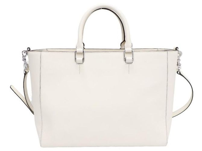 Tory Burch Borsa Tote e Borsa a Tracolla in Saffiano Bianco - vista 12