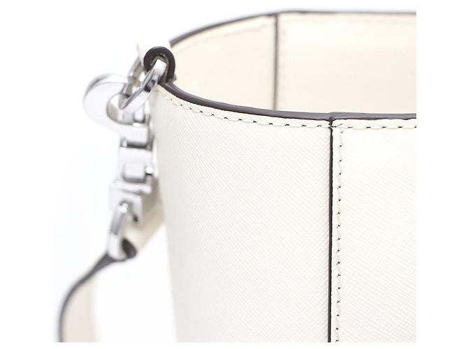 Tory Burch Borsa Tote e Borsa a Tracolla in Saffiano Bianco - vista 5