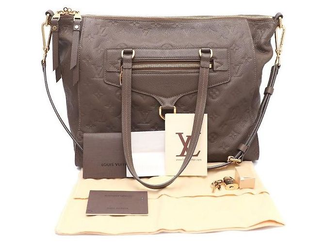 Louis Vuitton Borsa a mano e a tracolla Monogram Empreinte Lumineuses PM Marrone - vista 10