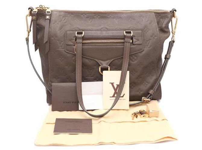 Louis Vuitton Borsa a mano e a tracolla Monogram Empreinte Lumineuses PM Marrone - vista 20