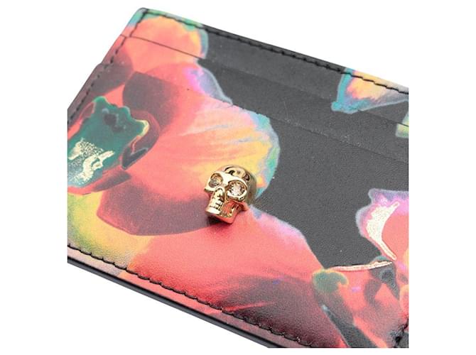 Alexander Mcqueen Tarjetero Skull Multicolor - vista 4