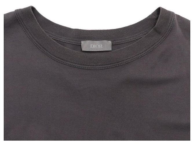 Dior Graues Baumwoll-T-Shirt für Herren Braun - Ansicht 5